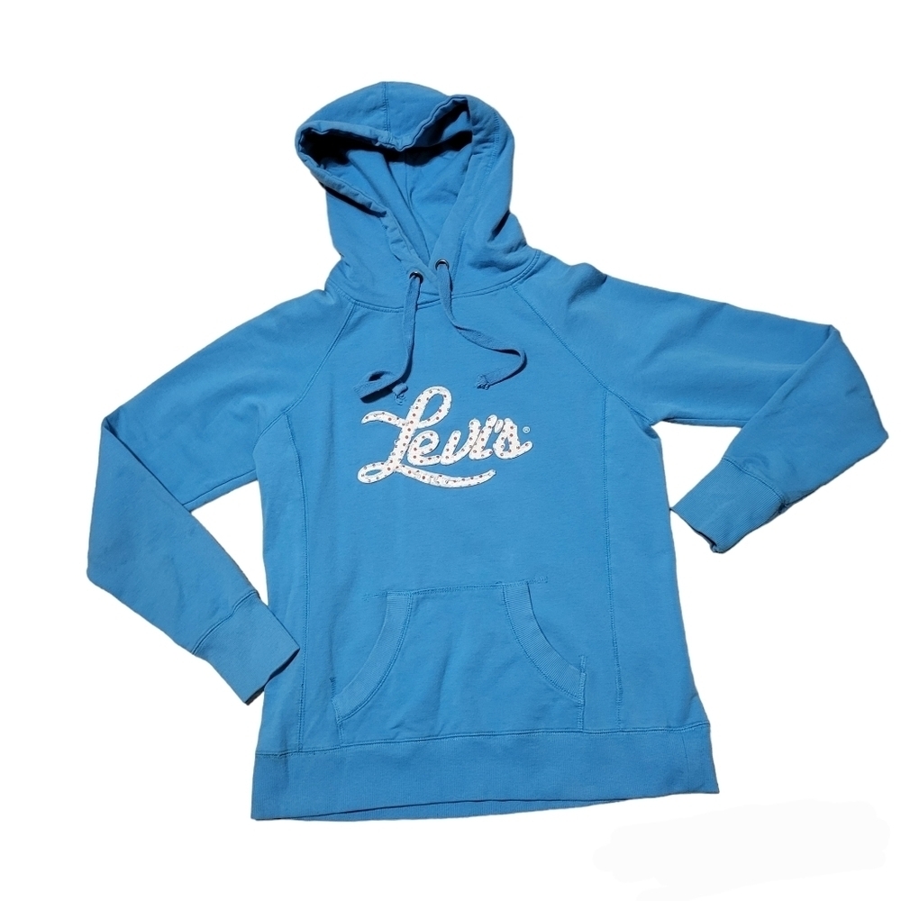 Levis logo sweatshirt Juniors Size Small blue
